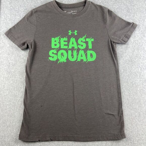 Under Armour Other - Under Armour Shirt Youth Medium Gray Beast Squad Heat Gear Everyday Summer Tee